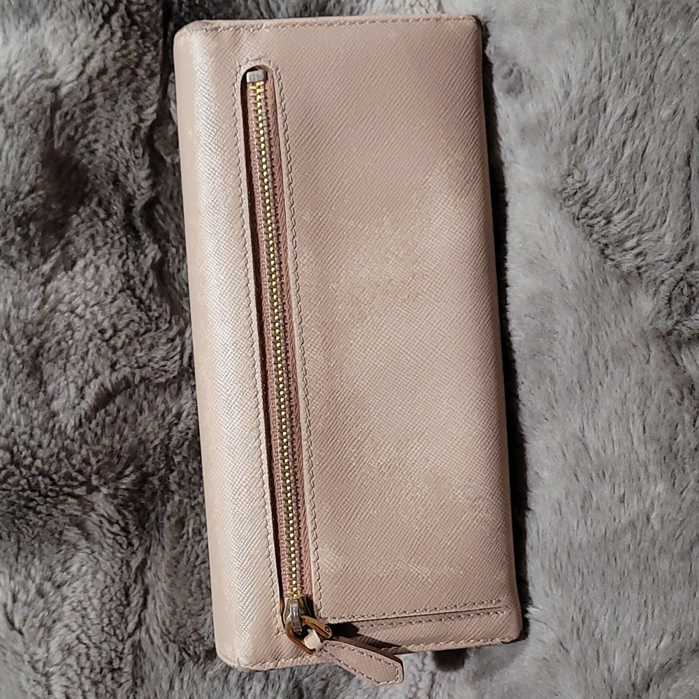 PRADA Saffiano Metal Ribbon Long Wallet beige - Picture 2 of 16